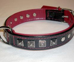 Nietenhundehalsband schwarz 3cm  Preis 34,90€